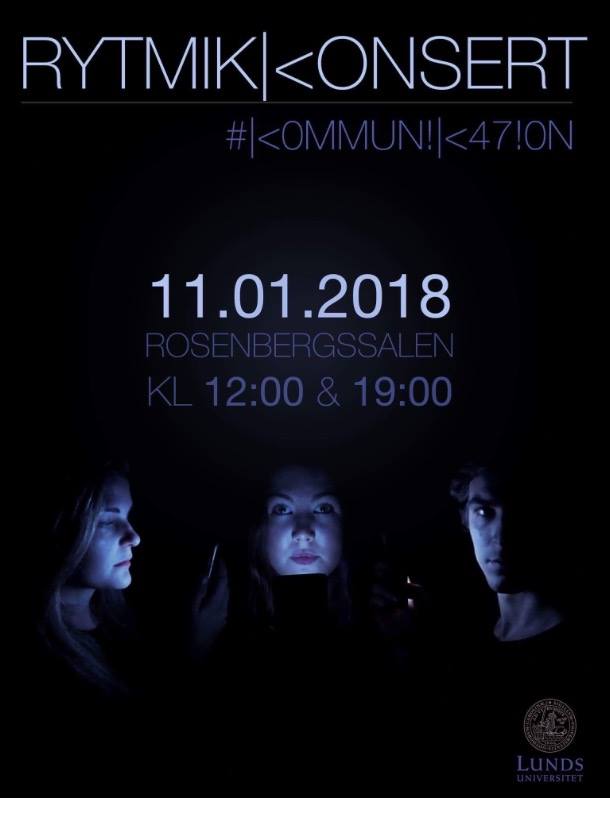 Affisch för rytmikkonsert 2018